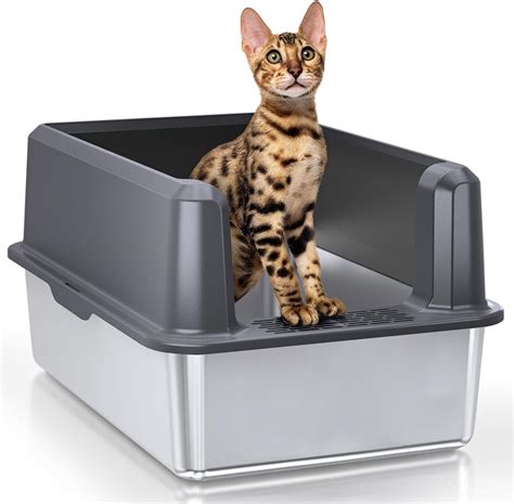 xl steel litter box|x large litter box.